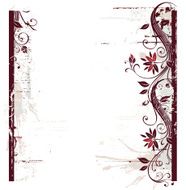Grunge floral background N100