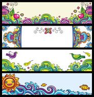 Floral Decorative Banners N2