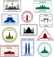 Asian Passport Stamps