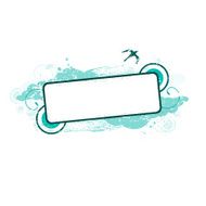 Clean Grunge Abstract Clouds Frame