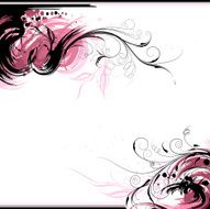 Floral Ink Background N2