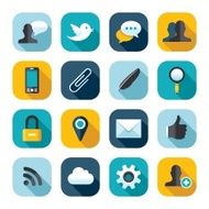 Flat web icon set N2