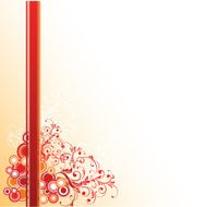 Red floral ornate N2