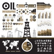 Oil industry - vector infographic elements N2