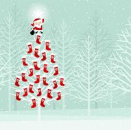 Advent calendar on a christmas tree N2