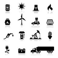 Icons set power and energy N2