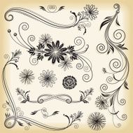floral decorative elements N8