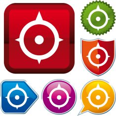 icon series compass (vector)