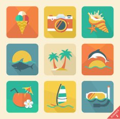 Summer icon set 2