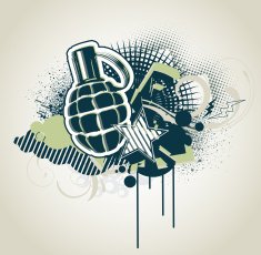 Decorative urban background N3