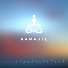 Blured background with yoga logo N15