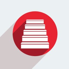 Vector red circle icon on gray background Eps10 N62