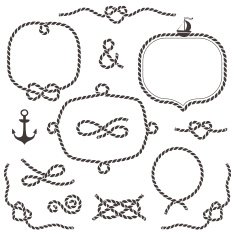 Rope frames borders knots N2