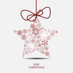 Christmas Snowflakes Background Vector Illustration N81