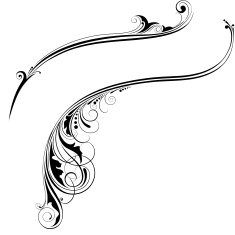 Label floral ornament