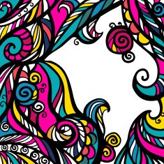 Colorful abstract background with text field N2