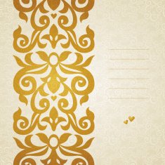 Vector seamless border in Victorian style N70