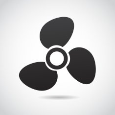 Boat propeller turbine icon N2