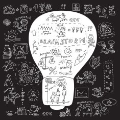 Business idea bulb N2