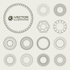 Guilloche vector elements N15