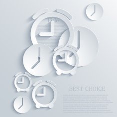 Vector time icon background Eps10 N4