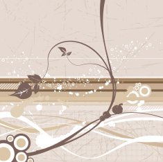 Grunge floral background N76