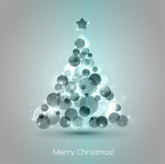 Vector Merry christmas tree background N2