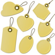 Cardboard tag collection