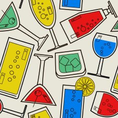 Cocktails pattern