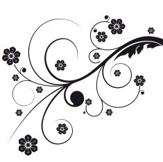Abstract isolated flourish N6
