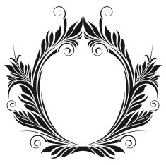 floral frame N337
