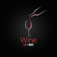 wine glass concept menu design N2