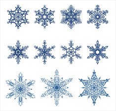 Vector snowflakes N6