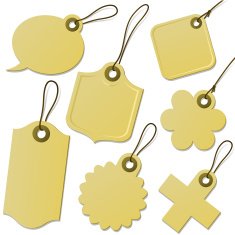 Cardboard tag collection N3