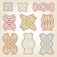 Set of antique design elements N2