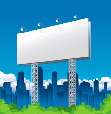 Billboard Sign and City