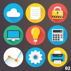 Vector Icons for Web and Mobile Applications Set 2