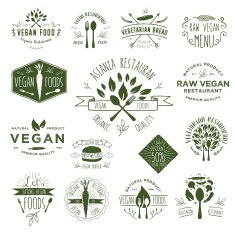 Vegetarian Foods Badges N2