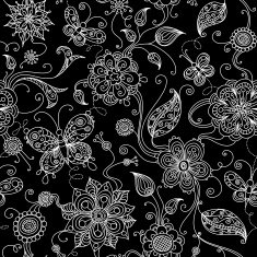 Seamless floral wallpaper N75
