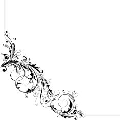 Angle floral design