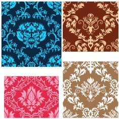 seamless damask patterns set N15