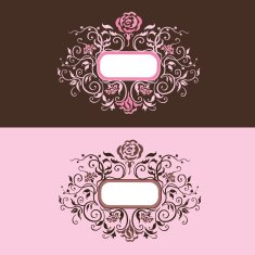Frame with roses N11