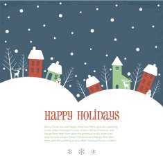 Happy Holidays Greeting Banner N2