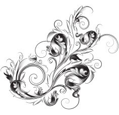 Black scroll N2