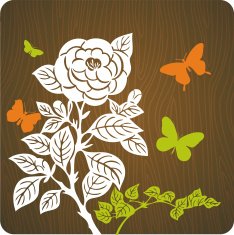 Vector floral background N107