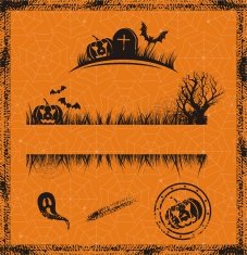 halloween set of design elements N2