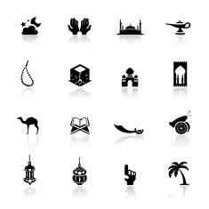 Icons set Arabian