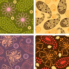 Flowers and paisley colorful