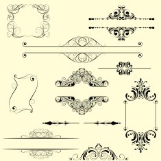 Set frame and decorative element