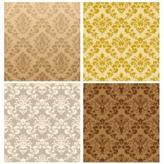 seamless damask pattern set N11